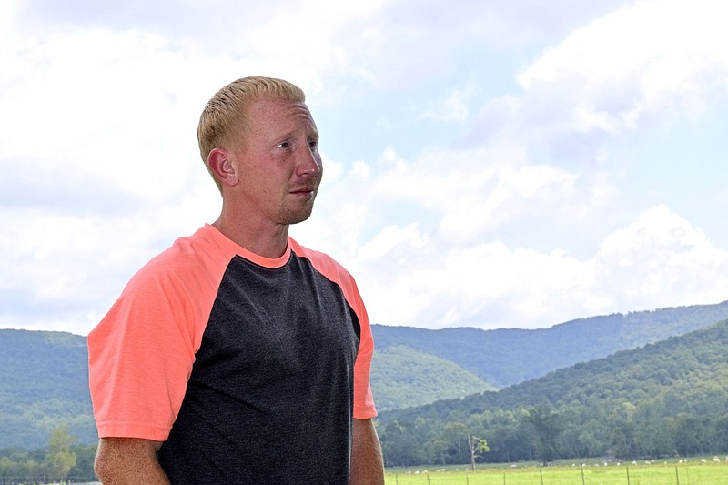 Staff photo by Ben Benton / Adam Braseel, freed in August 2019, after being incarcerated for 12 years for a crime he has always maintained he didn't commit, talks Aug. 7, 2019, about the fight to clear his name.