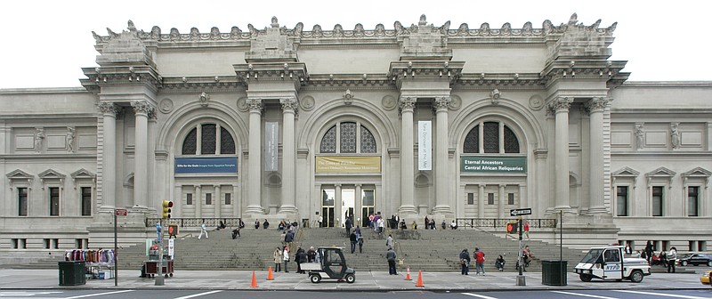 The exterior of the Metropolitan Museum of Art is photographed, Wednesday, Jan. 9, 2008 in New York. (AP Photo/Mary Altaffer)