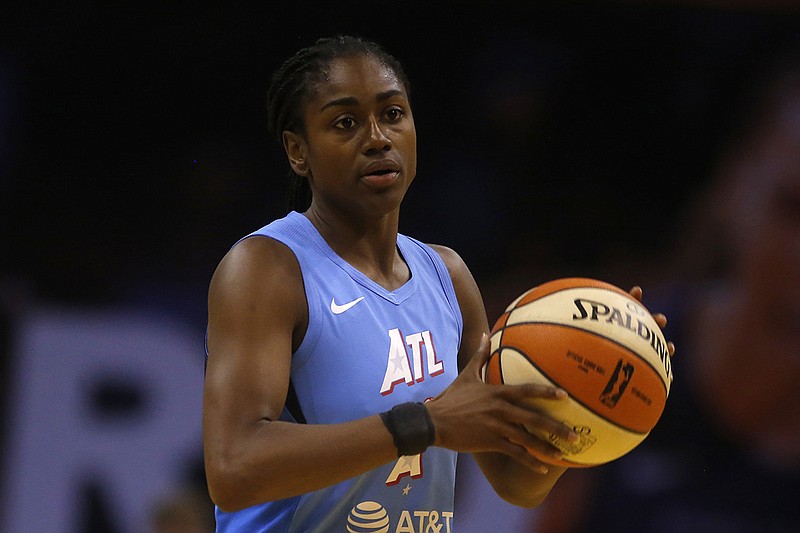 AP file photo by Rick Scuteri / Atlanta Dream guard Tiffany Hayes