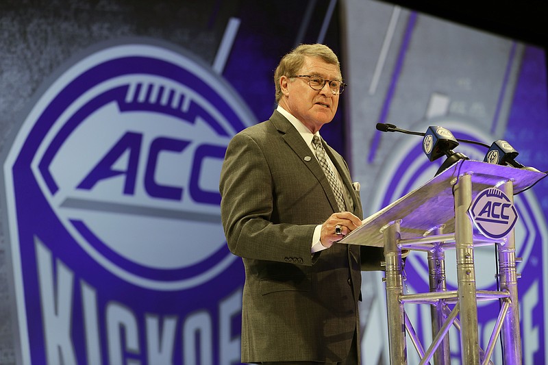 AP file photo by Chuck Burton / John Swofford, commissioner of the ACC since 1997, is retiring at the end of the 2020-21 school year.