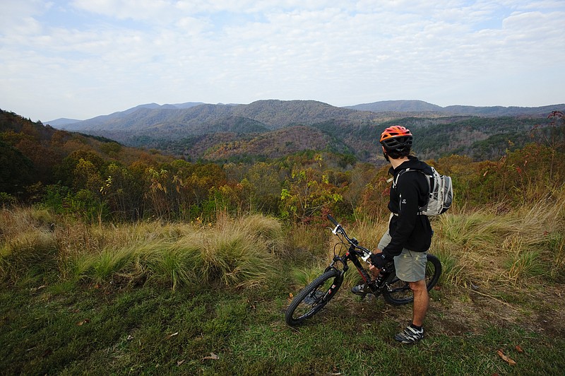 Staff photo/ Cherokee National Forest's multi-use Tanasi Trail System boasts more than 20 miles of hiking and biking opportunities.