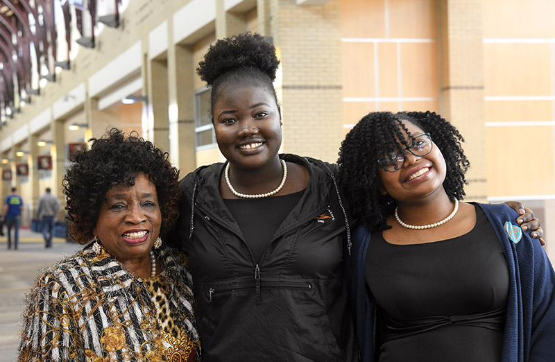 Johnnie Bone, Anyang Ayai and Letajah Jennings / Photo by Mark Gilliland