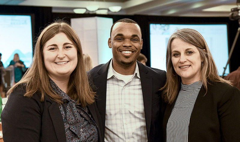 Emma McCallie, Eric Dailey and Lisa Pinckney / Photo by Mark Gilliland
