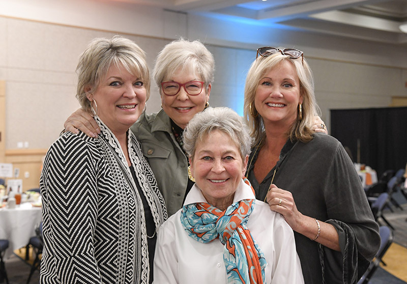 Karen Martin, Jan Silvious, Sylvia McCollum (front) and Michele Rasnake / Photo by Mark Gilliland