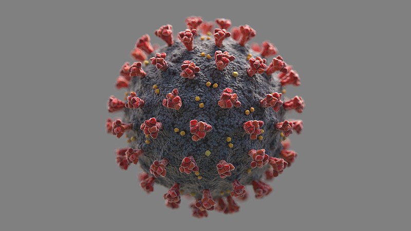 Microscopic view of Coronavirus (SARS-CoV-2), a pathogen virus that attacks the respiratory tract. Detailed 3d illustration according to scientific descriptions with depth of field. coronavirus tile virus tile covid-19 tile / Getty Images
