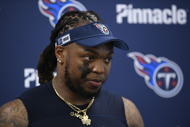 AP file photo by Nick Wass / Tennessee Titans running back Derrick Henry