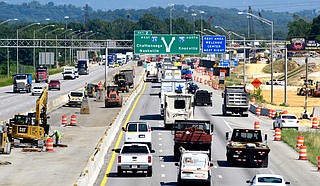 New traffic pattern impacts I-24 access at the 'Split' for Georgia