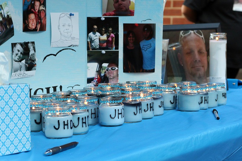 Staff photo by Wyatt Massey / A vigil was held outside the Bradley County Jail on July 26 for Joseph Dewhurst, who died in custody on July 22. The Tennessee Bureau of Investigation is looking into the death.