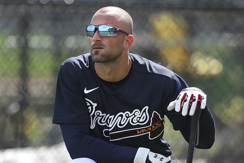 AP file photo by Curtis Compton / Atlanta Braves outfielder Nick Markakis