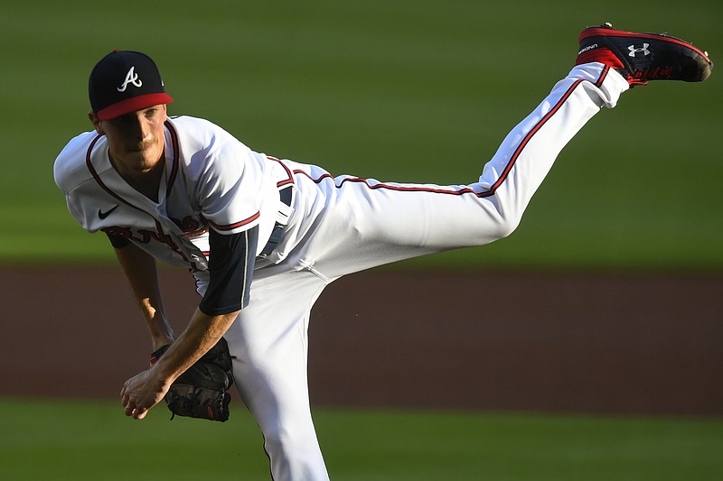 AP photo by John Amis / Atlanta Braves starter Max Fried pitches against the visiting Tampa Bay Rays on Thursday night.