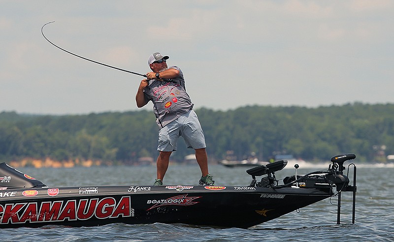 B.A.S.S. photo by Seigo Saito / Buddy Gross from Chickamauga, Ga., is having a sensational debut season on the Bassmaster Elite Series, leading the race for top rookie and ranking second in the angler of the year standings.