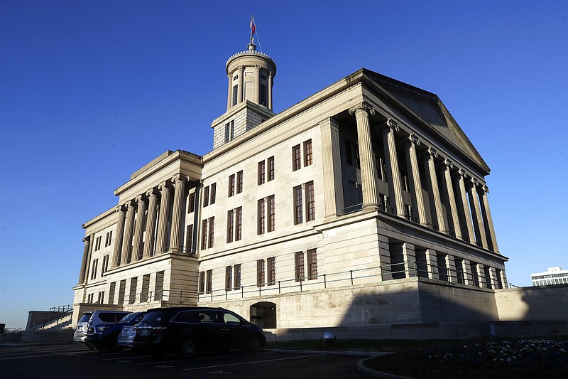 This Jan. 8, 2020, photo shows the Tennessee State Capitol in Nashville, Tenn. (AP Photo/Mark Humphrey)