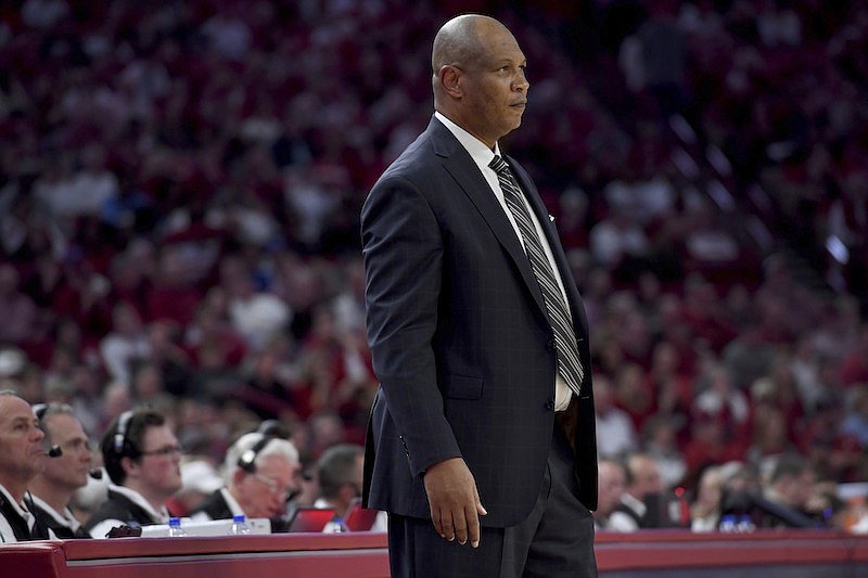 AP photo by Michael Woods / Kentucky men's basketball associate head coach Kenny Payne watches from the sideline after head coach John Calipari was ejected from a game at Arkansas on Jan. 18.