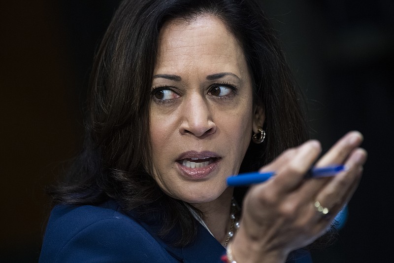 U.S. Sen. Kamala Harris, D-California, was given a completely different treatment by The New York Times when announced as a vice presidential candidate as was Vice President Mike Pence by the newspaper four years ago.