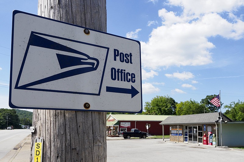 Staff photo by C.B. Schmelter / The Sale Creek post office is seen on Monday, Aug. 17, 2020 in Sale Creek, Tenn.