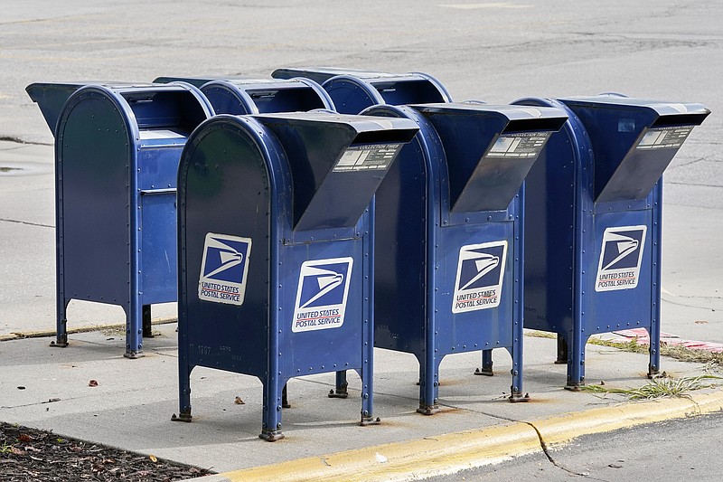 Mailboxes in Omaha, Neb., Tuesday, Aug. 18, 2020. (AP Photo/Nati Harnik)


