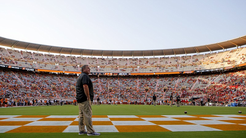 Staff file photo by C.B. Schmelter / There will be fewer fans in attendance at SEC football games this season, including at Tennessee's Neyland Stadium.