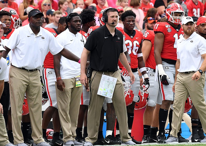 Georgia photo by Perry McIntyre / Georgia second-year defensive coordinator Dan Lanning is not resting on accomplishments from last season, when the Bulldogs led the nation in fewest points allowed.