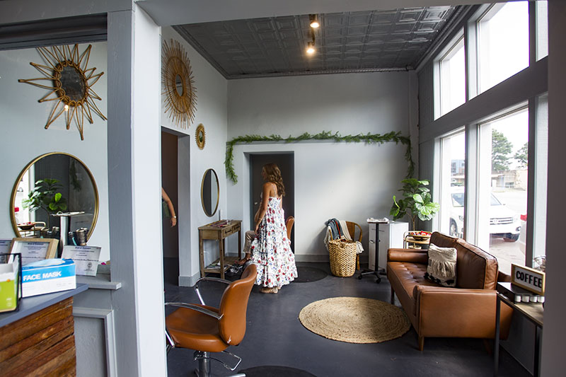 Staff photo by Troy Stolt / The interior of the salon at 519 Cherokee Blvd.