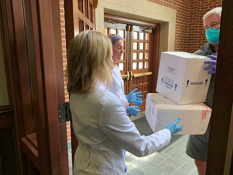 Baylor on-location COVID-19 testing. / Contributed Photo