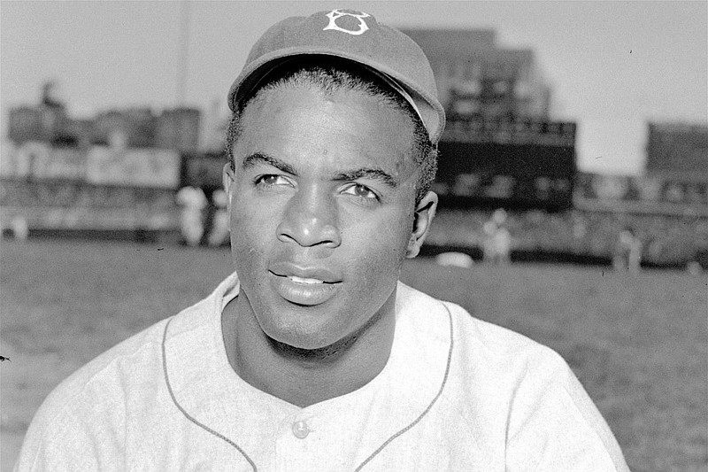 AP file photo / Jackie Robinson, who broke MLB's color barrier with the Brooklyn Dodgers on April 15, 1947, was celebrated around the league on Friday.