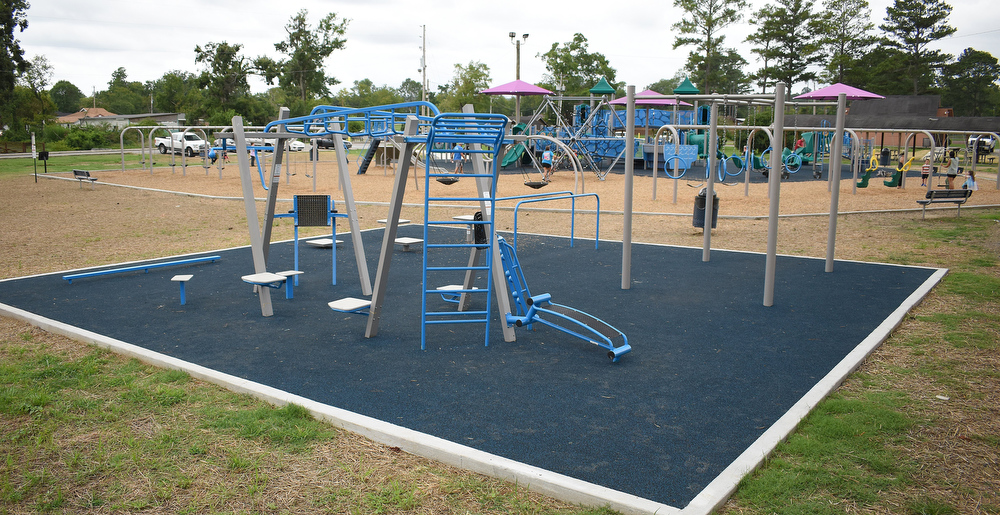 Staff photo by Matt Hamilton / Gilbert-Stephenson Park in Fort Oglethorpe recently added a new playground designed for children of all abilities.