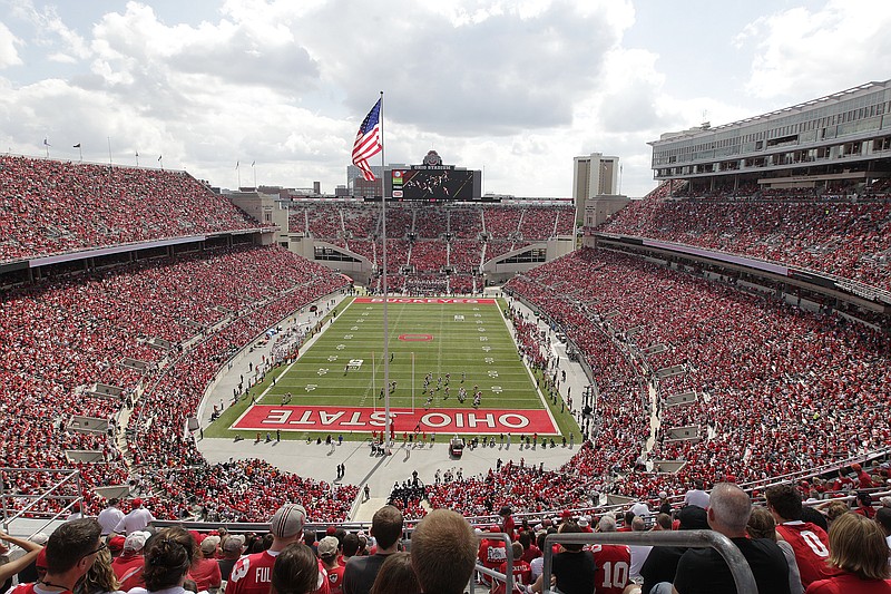 AP photo by Jay LaPrete / Ohio State hosts Florida A&M in football on Sept. 21, 2013, in Columbus.