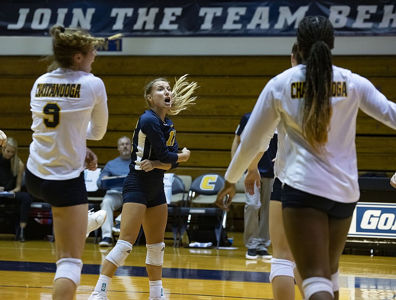 UTC Athletics photo / UTC senior Megan Kaufman, a defensive specialist and libero, will not play in the spring semester, when the Mocs will play almost all of their volleyball matches in the 2020-21 school year because of the SoCon's decision to postpone league competition for fall sports until then.