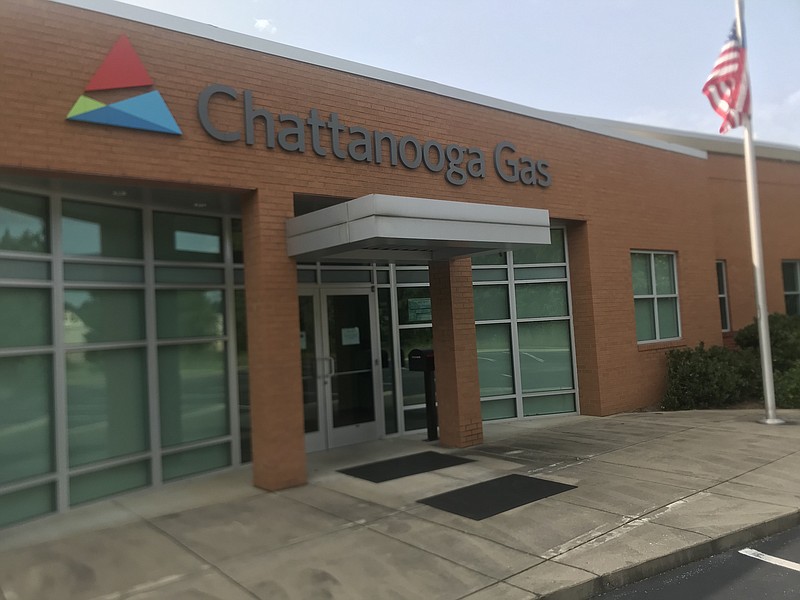 Photo by Dave Flessner / Chattanooga Gas Co., which operates its headquarters on Olan Mills Drive, will raise natural gas rates 7% in October under a rate increase approved Monday by the Tennessee Public Utilities Commission.