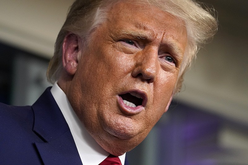 President Donald Trump speaks during a news conference at the White House, Wednesday, Sept. 16, 2020, in Washington. (AP Photo/Evan Vucci)