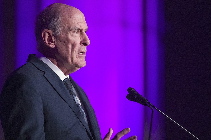 Photo by Alex Brandon of The Associated Press / In this Oct. 18, 2018, file photo, then-Director of National Intelligence Dan Coats speaks at the DC CyberTalks conference in Washington.