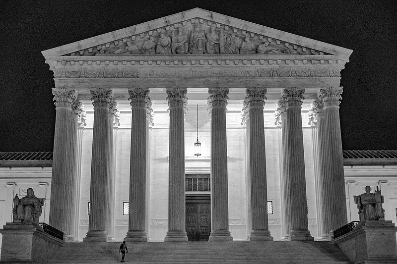 Photo by Christopher Lee of The New York Times / The Supreme Court is shown August 2020. "The death of the iconic Supreme Court Justice Ruth Bader Ginsburg has shocked the political world, altered the contours of the upcoming election and induced an overwhelming dread among liberals who fear some basic rights could now be in jeopardy," writes The New York Times columnist Charles M. Blow.