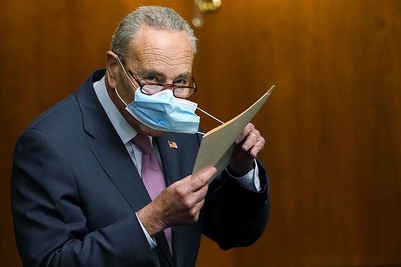 The Associated Press / Senate Minority Leader Sen. Chuck Schumer of New York is among the Democrats making threats about what might happen if Republicans move forward with a Supreme Court nominee to replace the late Justice Ruth Bader Ginsburg.