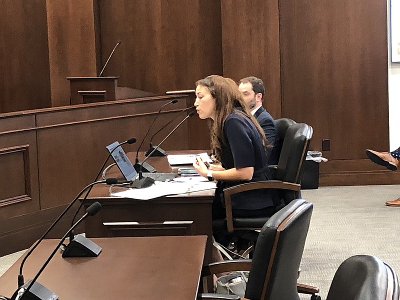 Staff photo by Andy Sher / Tennessee Education Commissioner Penny Schwinn before the House Education Committee on Tuesday.