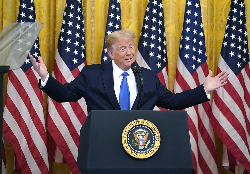 The Associated Press / President Donald Trump speaks during an event to honor Bay of Pigs veterans in the East Room of the White House on Wednesday in Washington, D.C.