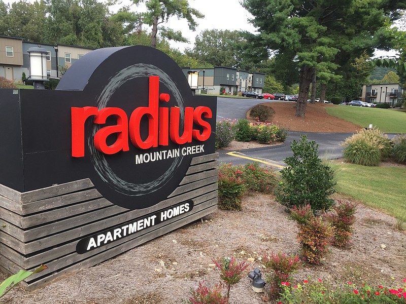 Photo by Dave Flessner / The Radius Apartments on Mountain Creek Road were recently sold for $32 million and are being renamed the Ascent at Signal