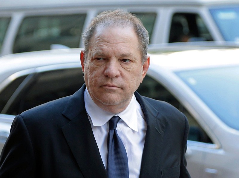 In this July 9, 2018 file photo, Harvey Weinstein arrives to court in New York. Prosecutors say Weinstein has been charged with the rape of two more women in Los Angeles County. The district attorney's office said Friday that Weinstein faces three new counts of rape and three new counts of forcible oral copulation involving two women. The incidents span from 2004 to 2010 and all took place at a hotel in Beverly Hills. (AP Photo/Seth Wenig, File)