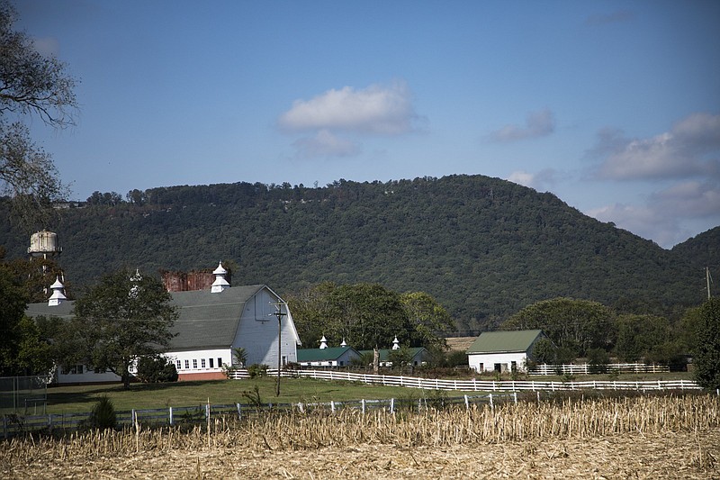 Staff photo by Troy Stolt / McDonald Farm sits on about 2,100 acres in Sale Creek in north Hamilton County. The county has an interest in purchasing the farm to hold an industrial park.