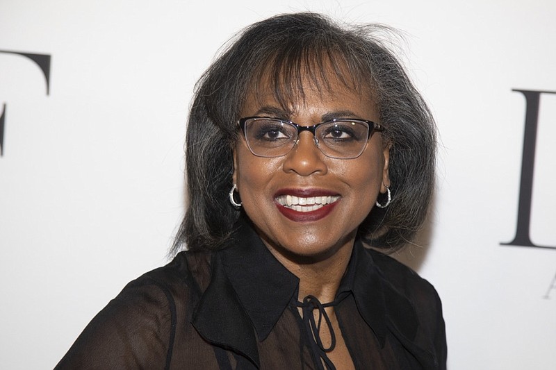 FILE - Anita Hill attends the 10th annual DVF Awards in New York on April 11, 2019. Hill, Neil Gaiman and Ann Patchett will be among the contributors to Book the Vote, an online initiative to provide information on the electoral system, voting registration and civic topics. Book the Vote (bookthevote.com) is a collaboration among Penguin Random House, PEN America, the non-profit organization When We All Vote and the literary retailer Out of Print, which is owned by Penguin Random House. (Photo by Andy Kropa/Invision/AP, File)