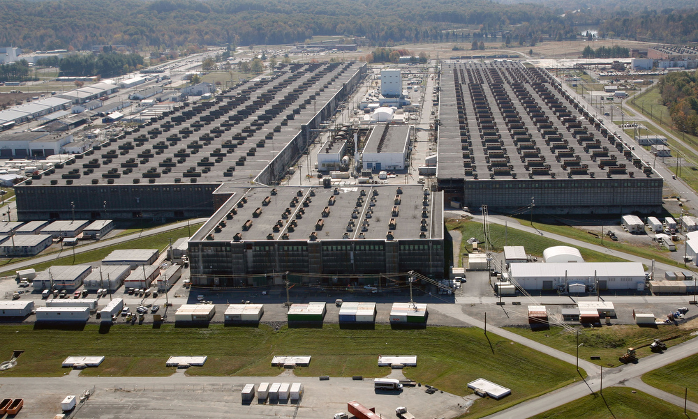 Oak Ridge Office of Environmental Management Photo / Vision 2020 celebrates the cleanup of the East Tennessee Technology Park, formerly the Oak Ridge Gaseous Diffusion Plant, codenamed K-25. K-25 was built in unprecedented secrecy in the 1940s as part of the Manhattan Project to provide enriched uranium for the world's first atomic bomb. Cleanup of the site included more than 500 facilities, at the heart of which were five massive uranium enrichment buildings. Since the site was officially closed in 1987, DOE work has focused on transforming it into a multi-use industrial park, national park, and conservation area. Achieving Vision 2020 marks the first time in the world an entire enrichment complex has been cleaned and demolished.