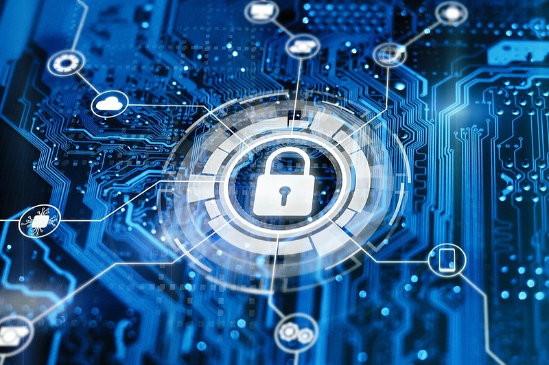 Cybersecurity and secure network concept  - stock photo