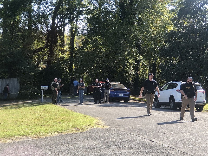 East Ridge, Tennessee, police confirmed an officer was shot during a traffic stop in the parking lot of the CVS pharmacy on Ringgold Road Sunday. The Georgia State Patrol located the suspect's vehicle in a subdivision off Paige Road in Rossville, Georgia.  / Staff photo by Rosana Hughes