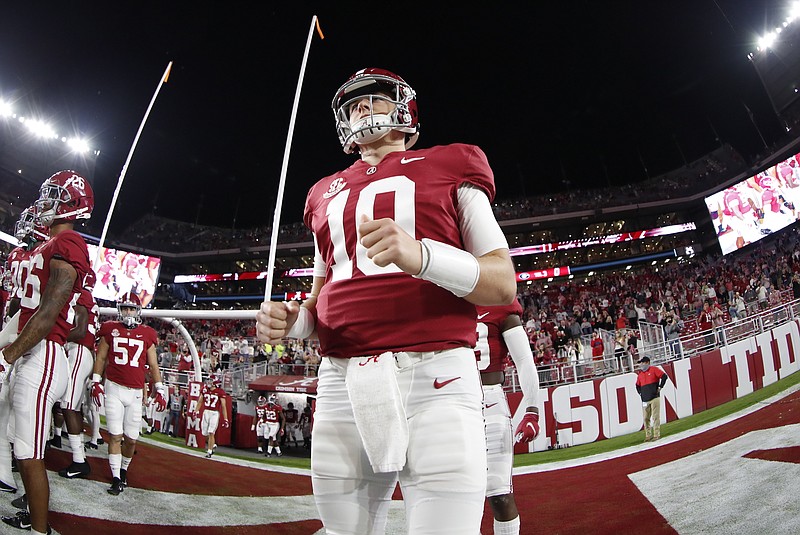 University of Alabama photo / Alabama redshirt junior quarterback Mac Jones leads the nation in passing efficiency and is coming off three consecutive 400-yard performances entering this week's game at Tennessee.