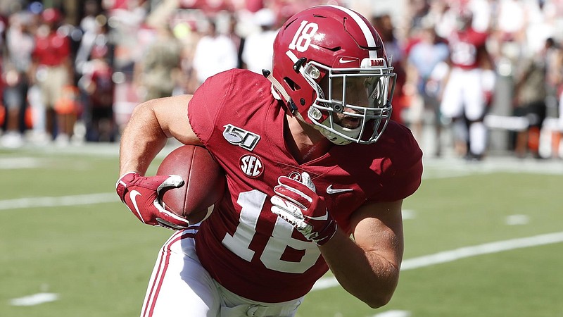 Crimson Tide photos / Redshirt sophomore receiver Slade Bolden can expect a lot of significant playing time the rest of this season following last Saturday's injury to Jaylen Waddle.