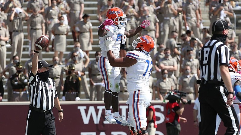 Florida photo by Courtney Culbreath / The Florida Gators have not played since losing 41-38 at Texas A&M on Oct. 10, but they are scheduled to host Missouri this Saturday.