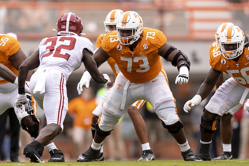 Tennessee Athletics photo / Tennessee senior left guard Trey Smith believes it's "embarrassing" for people to have the right to vote and not use it.