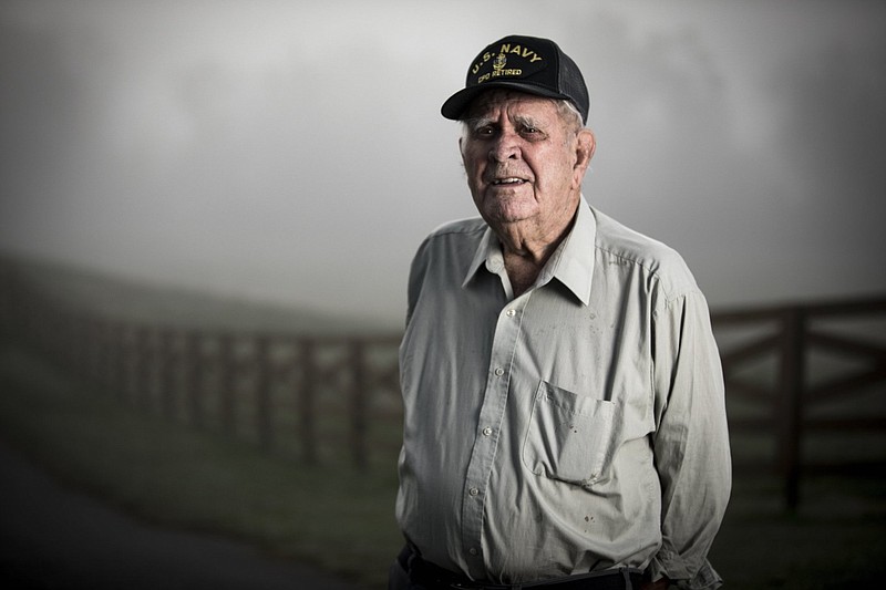 Staff photo by Troy Stolt / Retired Chief Petty Officer James Stokes poses for a portrait at his home on Thursday, Oct. 22, 2020 in Cleveland, Tenn. Stokes served in the Navy in both the Korean and Vietnam Wars.