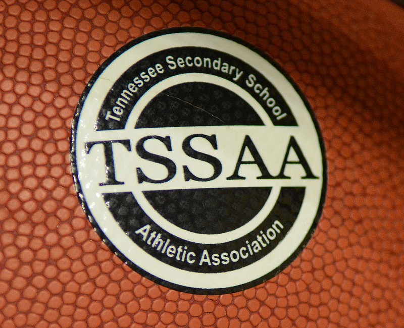 Staff file photo / TSSAA logo on basketball tile