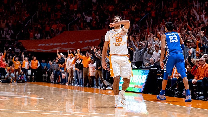 Tennessee Athletics photo / There will be no packed houses at Thompson-Boling Arena this basketball season to watch Santiago Vescovi and the Tennessee Volunteers.