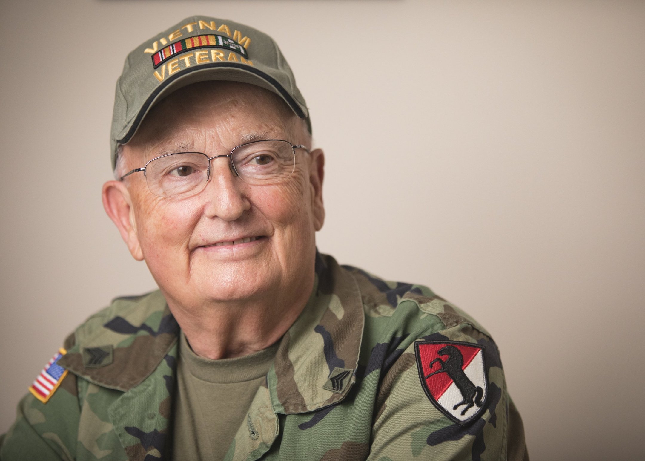 Staff photo by Troy Stolt / U.S. Army Vietnam War veteran and Bronze Star recipient Jerry L Sterner poses for a portrait on Tuesday, Oct. 20, 2020 in Chattanooga, Tenn.